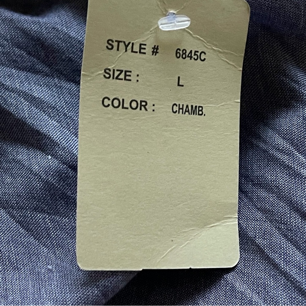 Studio West Skirt Chambray Tiered Maxi Size Large - Picture 13 of 13